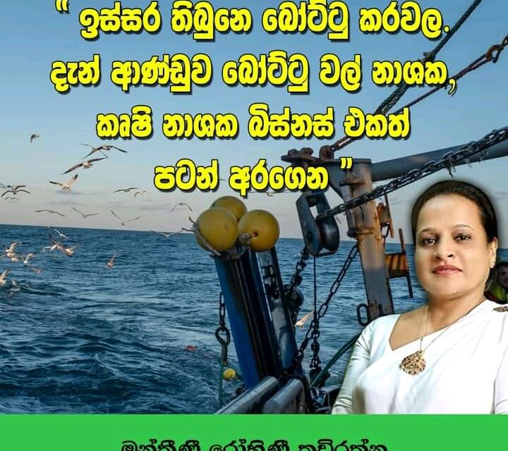 දැන් තියෙන්නේ බෝට්ටුවෙන් පාලනයවන කළු කඩ ආර්ථිකයක්