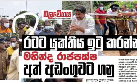 රටට යුක්තිය ඉටු කරන්නට මහින්ද රාජපක්ෂ අත් අඩංගුවට ගනු